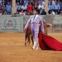 Cayetano Rivera, en una de sus actuaciones en la Goyesca.