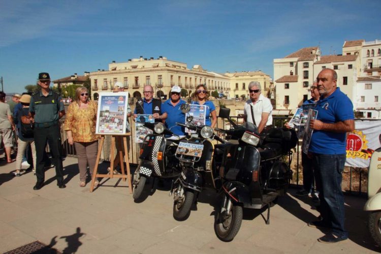 Unos 200 moteros de toda Analucía estarán en Ronda este domingo en III Reunión de Vespas y Lambrettas