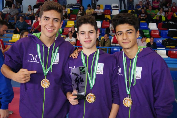 Tres jóvenes karatecas del Club Bushido de Ronda logran el primer puesto en el Campeonato de Andalucía
