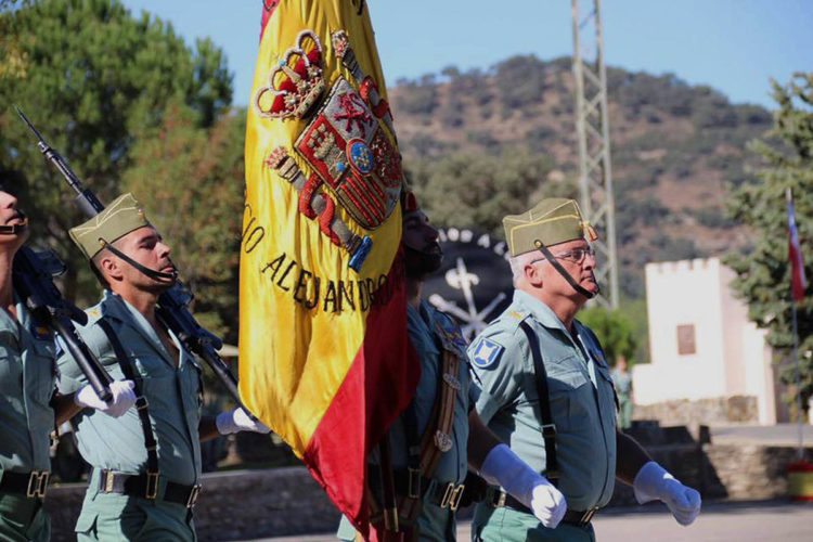 Formación militar en el acuartelamiento del Tercio de la Legión con motivo del ‘Día de la Unidad’