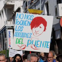 Imagen de la primera manifestación celebrada el pasado 24 de diciembre.