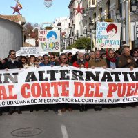Una imagen de la manifestación contra la regulación de tráfico del pasado 24 de diciembre.