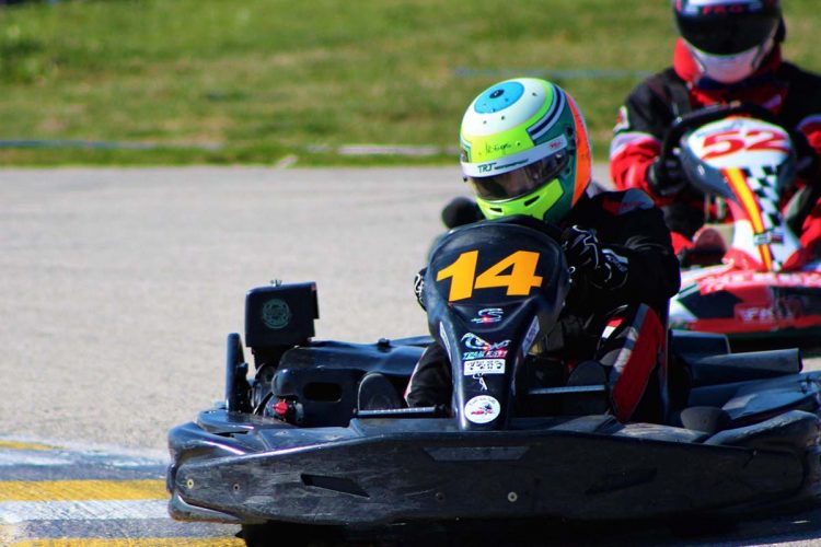 El piloto rondeño ‘Ordu’ quedó cuarto en la carrera de Karting de las 24 Horas Hispalenses