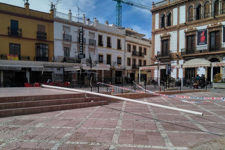El Ayuntamiento valora los daños causados por el temporal de lluvia y viento en 500.000 euros