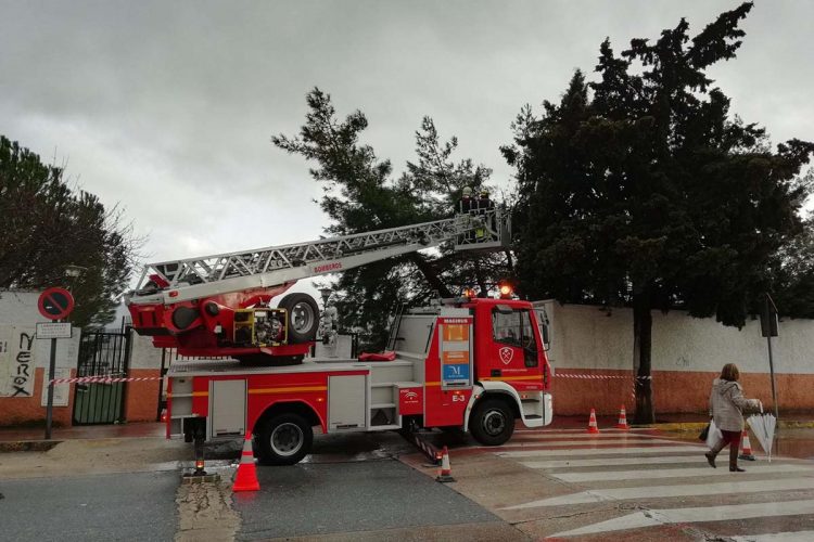 El temporal deja sin luz toda la tarde a varios municipios del Alto Genal y los bomberos tienen que retirar otro árbol caído en Ronda