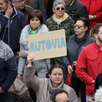 Una imagen de la multitudinaria manifestación del pasado 30 de abril para reclamar una autovía.