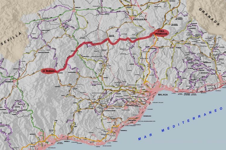 La Diputación estudia crear un eje de carreteras provinciales entre Las Pedrizas y la Sierra de las Nieves