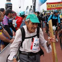 Super Paco en una de las pruebas en las que participó en la Serranía.