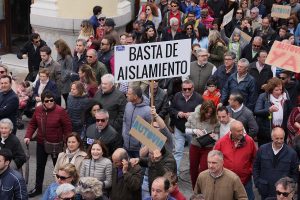 Imagen de la manifestación celebrada el 29 de abril para reclamar una autovía para Ronda.