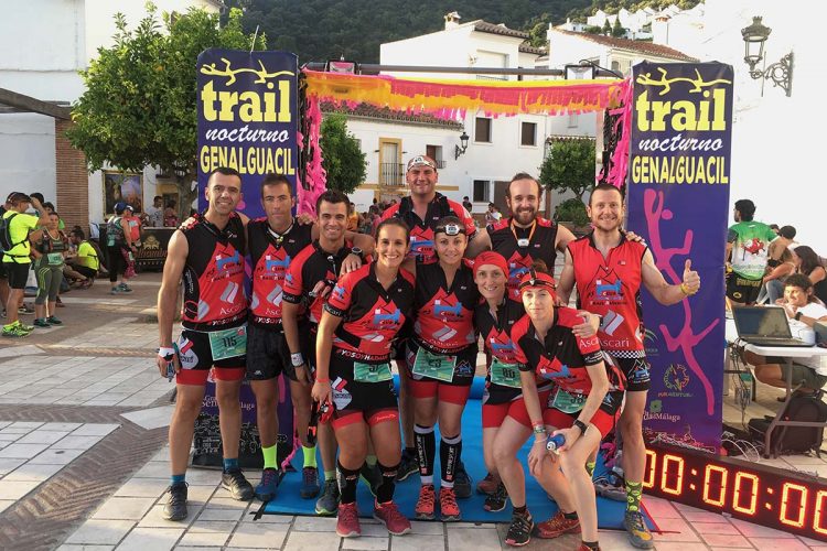 Los corredores del Club Ascari-Harman Trail Running lograron tres medallas en el III Trail Nocturno de Genalguacil