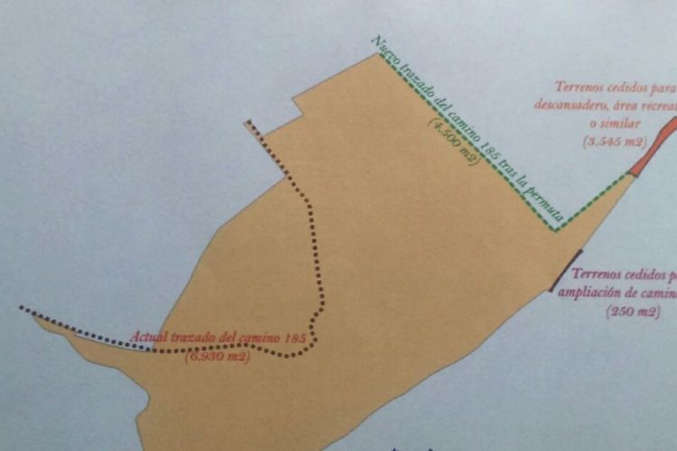 Cambio de trazado del carril del Cortijo de Los Pinos