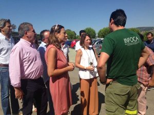 Patricia Navarro ha conocido de primera mano las reivindicaciones de los bomberos forestales.