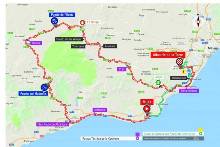 La Vuelta Ciclista a España pasará por las principales calles de Ronda el lunes 27 de agosto