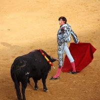 Roca Rey en su actuación de la Goyesca de 2018 en Ronda.