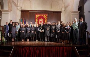 Foto de familia del Colegio de Abogados de Málaga y los letrados rondeños.