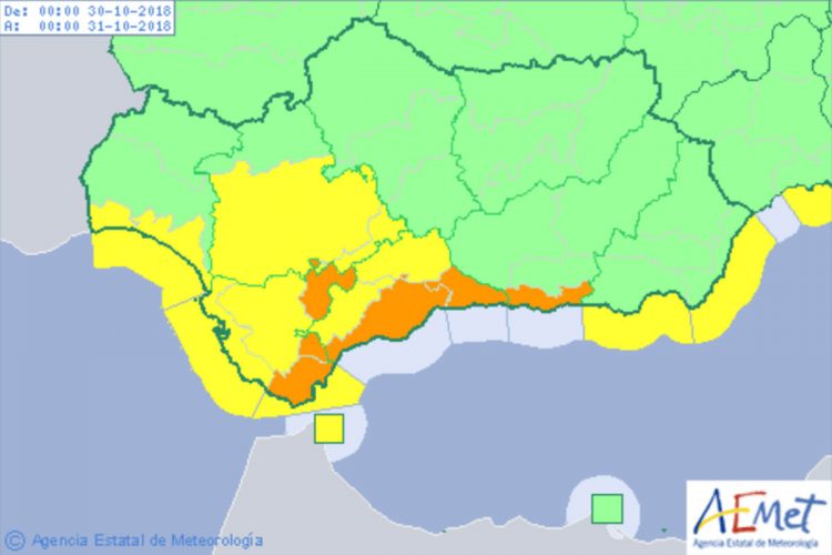 La Serranía entra de nuevo este martes en alerta amarilla en previsión de lluvias que pueden dejar 20 litros en una hora