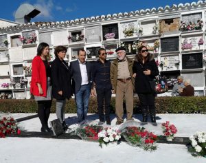 Foto de grupo con cargos socialistas sin Valdenebro.