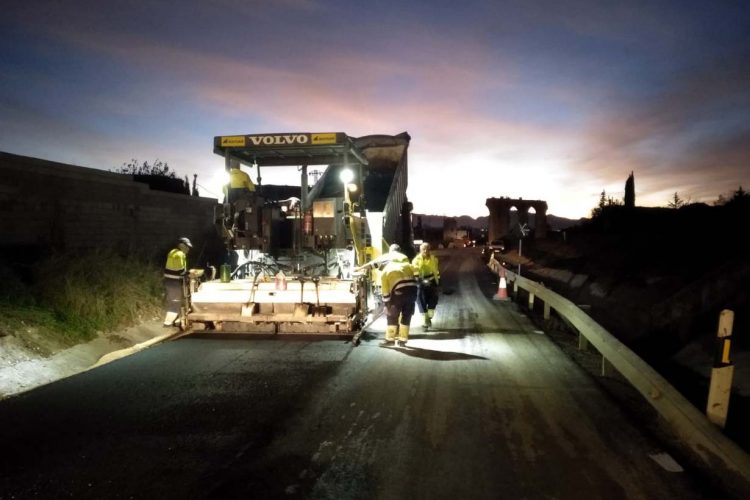 Las obras de reparación de los daños causados por el temporal en la A-366 Ronda-El Burgo están al 56% de ejecución