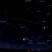 En febrero se producirá una conjunción de Venus y Saturno.