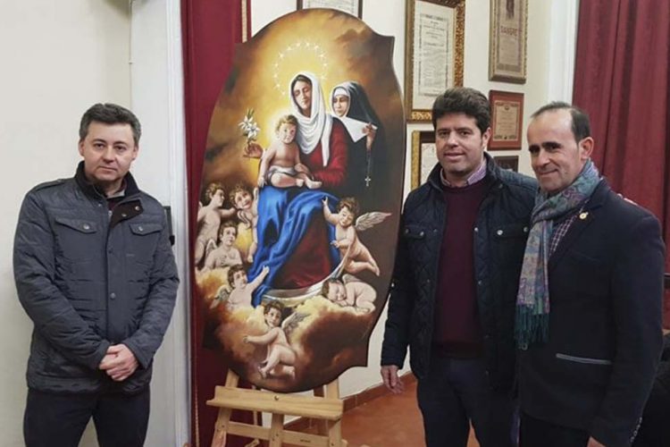 La Hermandad de Los Cristinos de Arriate presenta su nueva ‘Gloria’ para el paso de palio de la Virgen de los Dolores