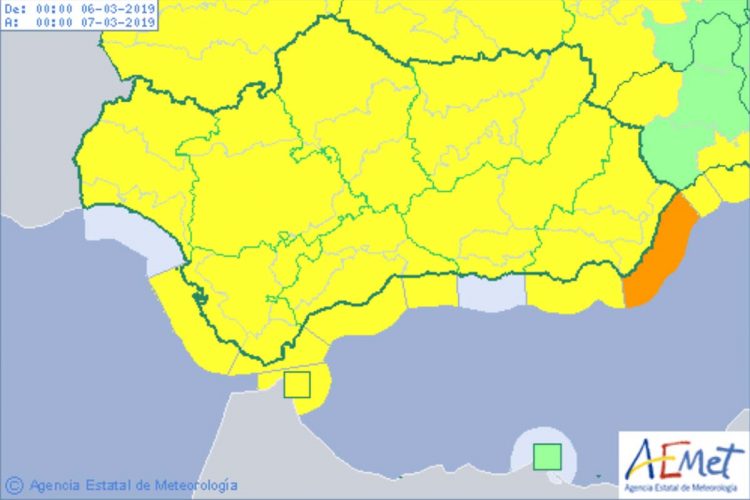 La Serranía  estará este miércoles en situación de alerta amarilla por fuertes rachas de viento