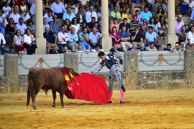 Tarde entretenida de novillos en la que Antonio Romero, Cayetano López y Moli de Ronda se han llevado una oreja cada uno