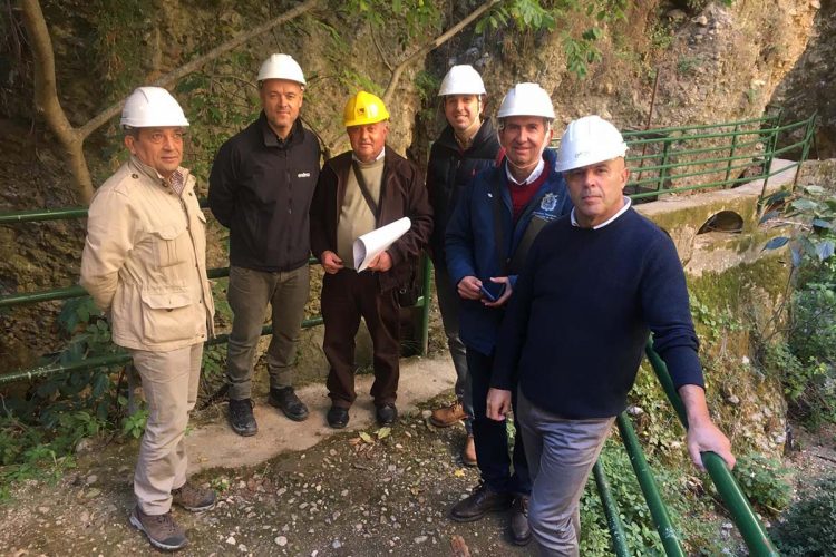 Técnicos de Urbanismo y de Endesa estudian el mejor trazado para el segundo tramo del ‘Caminito del Desfiladero del Tajo’