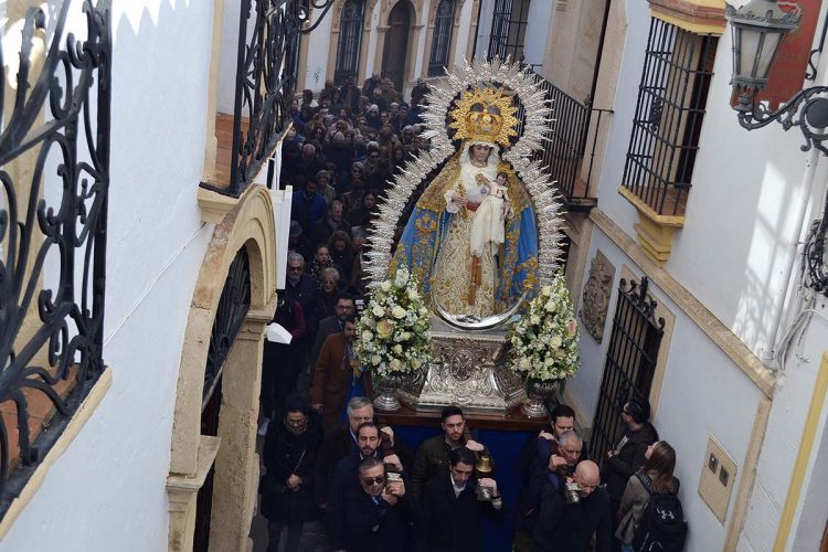 La Patrona de Ronda, la Virgen de la Paz, regresa a su santuario tras la celebración de los cultos en su honor