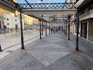 Imagen que presentaban las terrazas de la plaza del Socorro.