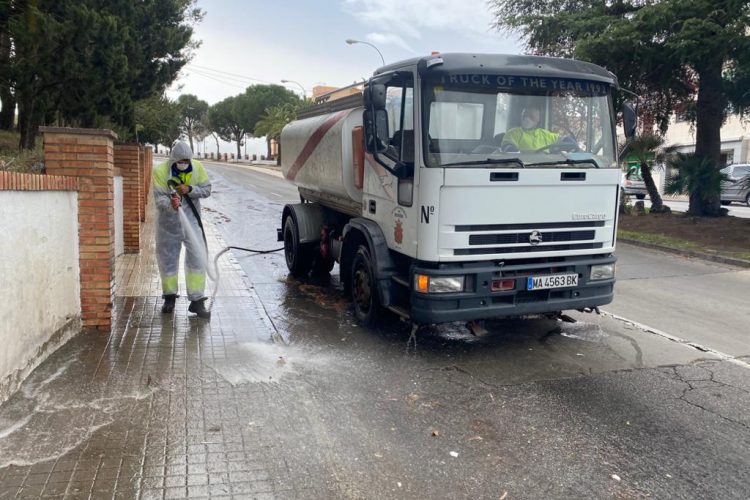 Soliarsa amplía a otras zonas de Ronda el dispositivo de desinfección de espacios públicos