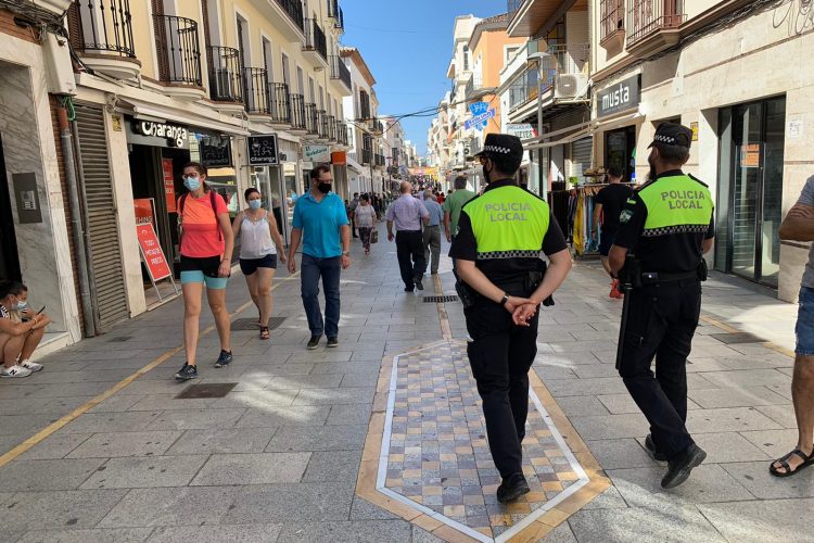 La Policía Local incrementa la vigilancia para que se cumplan las restricciones del Nivel 3 de alerta por Covid en Ronda