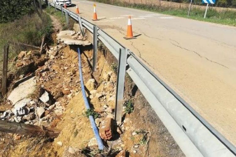 La Diputación de Málaga destina más de un millón de euros para reparar siete carreteras de la comarca que se vieron afectadas por el temporal de 2018