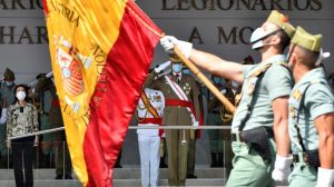 Un momento del desfile militar.