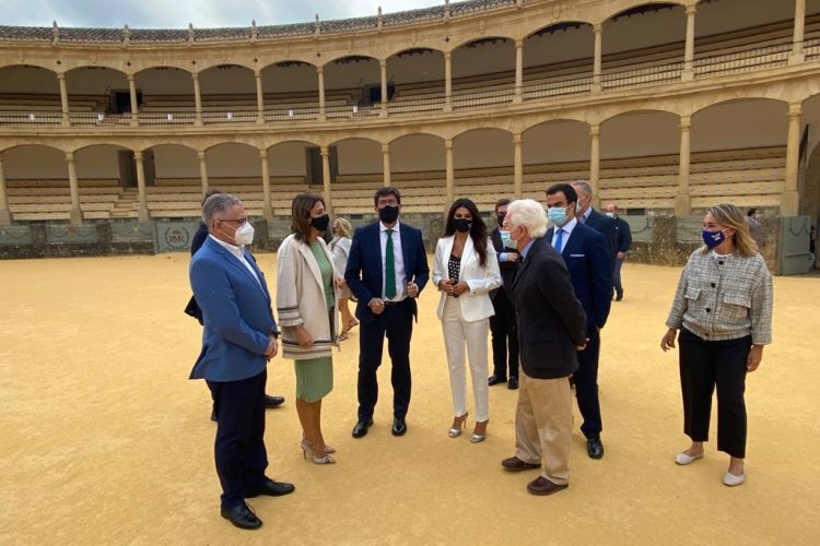 El vicepresidente de la Junta, Juan Marín, destaca en su visita a Ronda el potencial turístico que tiene la ciudad