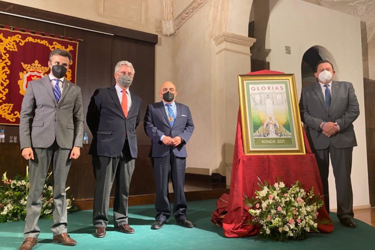Presentan el cartel anunciador de las hermandades de Gloria de Ronda que en su primera edición está dedicado a la Virgen de la Paz