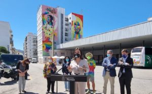 La alcaldesa durante su intervención.