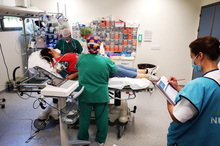 Realizan un simulacro de Código Ictus en el Hospital para mejorar la reacción sanitaria en estos supuestos