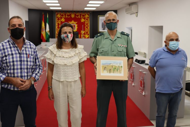 El comandante de la Guardia Civil Francisco Ciudad deja Ronda para asumir su nuevo destino en Cuenca