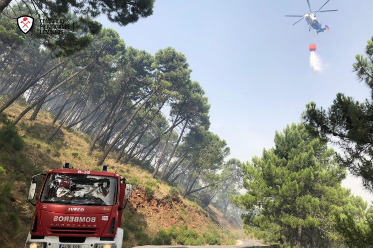 Regresan a sus viviendas todos los vecinos que fueron evacuados por el incendio forestal de Jubrique