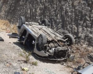 Estado en el que ha quedado el vehículo. Foto CPB.