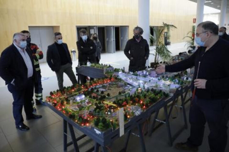 El Consorcio Provincial de Bomberos instalará en el parque de Ronda una innovadora maqueta para entrenar estrategias en catástrofes