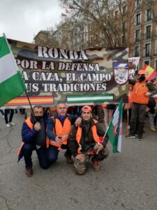 Rondeños en la marcha.