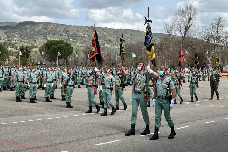 El general jefe de brigada Melchor Marín preside el ‘Sábado legionario’ del Tercio de Ronda