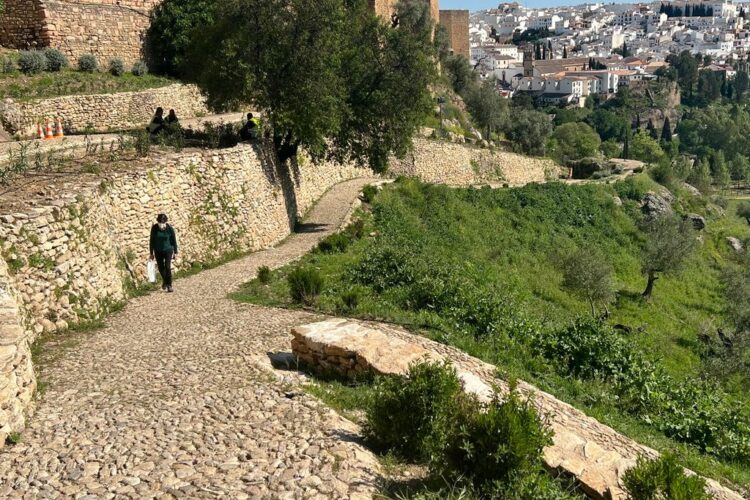 Realizan mejoras en el sistema de riego y en las zonas verdes del histórico Camino de los Arrabales