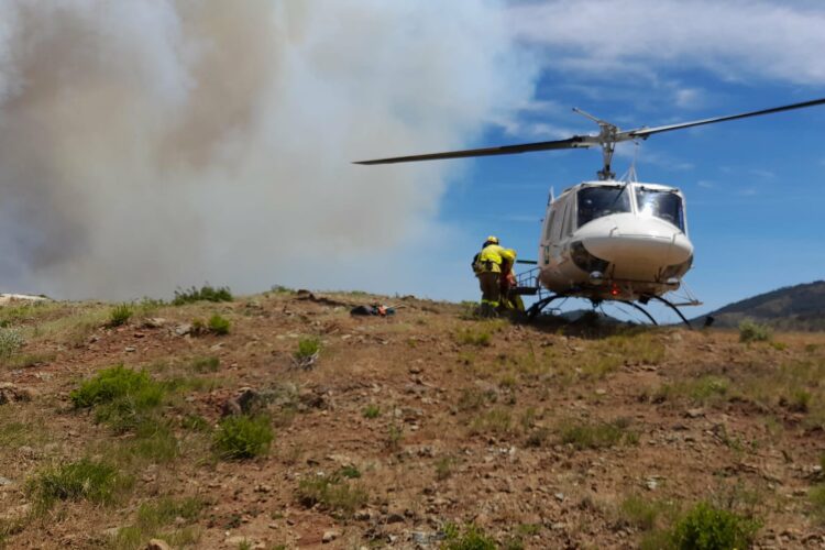 La Junta declara el nivel 2 por el incendio de Pujerra y solicita la intervención de la Unidad Militar de Emergencias