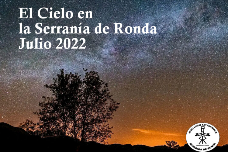 El cielo de Ronda en el mes de julio: buena fecha para observar el centro de nuestra galaxia, la Vía Láctea