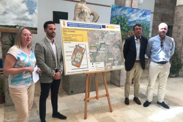 Presentan el inicio de las obras de la depuradora y colectores de Arriate