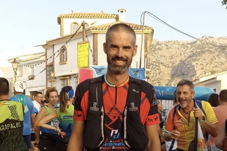 Javier Fernández, del Club Harman Trail, disputó la Chamizo Trail Nocturno de Villanueva del Rosario
