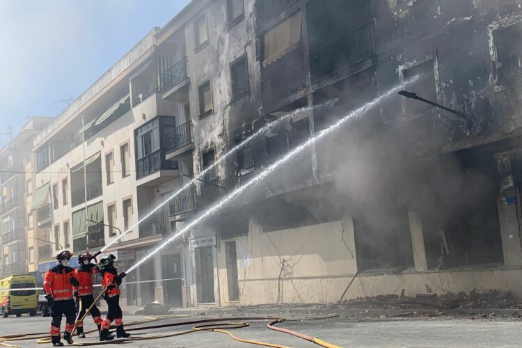 La estructura del edificio ‘Pepita Flores’ ha resultado seriamente dañada por el incendio