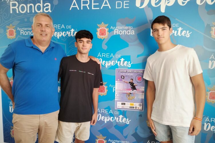 Presentan el I Torneo Gold Padel organizado por jóvenes rondeños